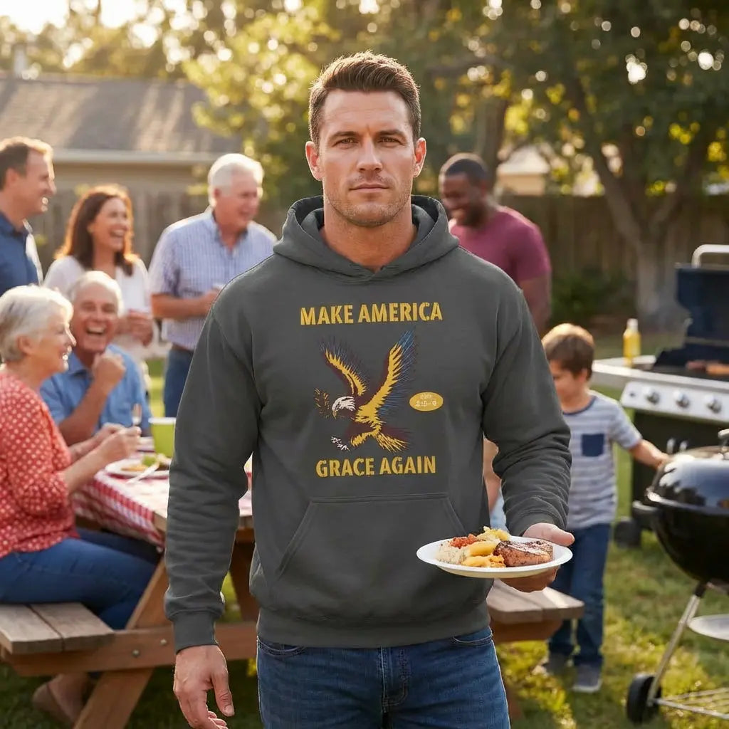 Make America Grace Again Unisex Organic Mid-Weight Hoodie