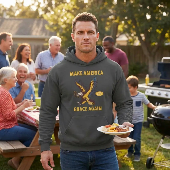 Make America Grace Again Unisex Organic Mid-Weight Hoodie