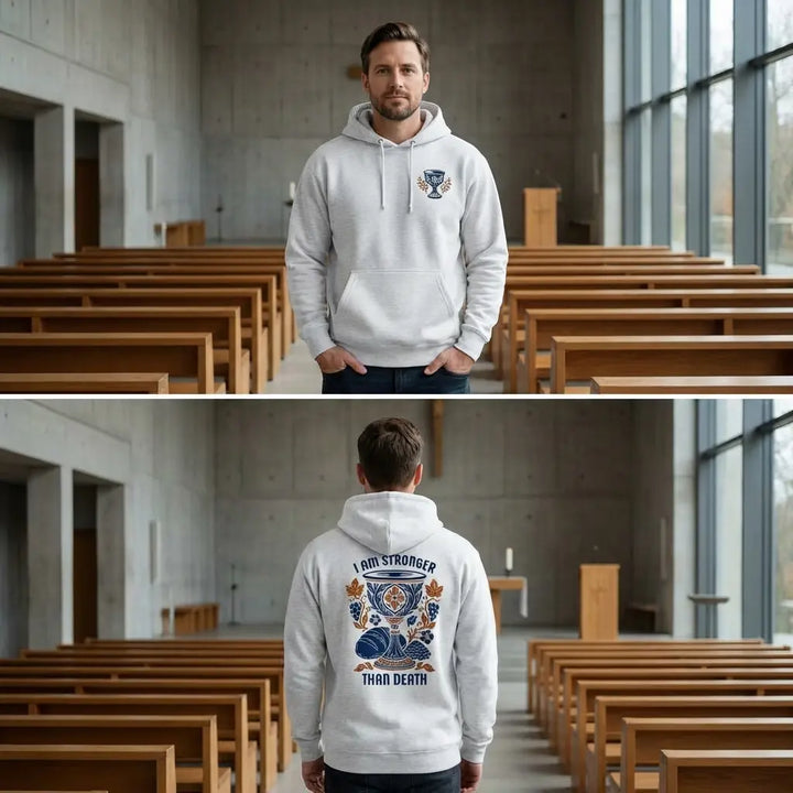 I Am Stronger Than Death Unisex Premium Mid-Weight Hoodie