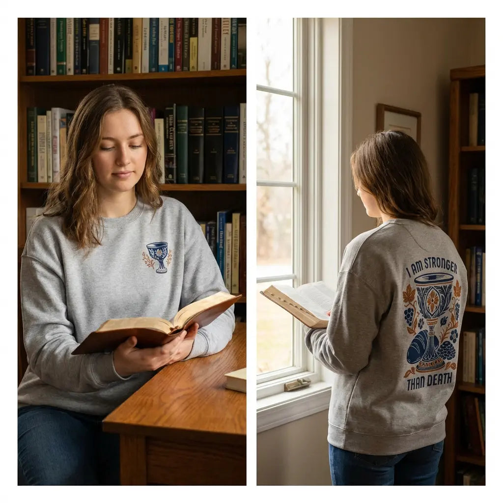 I Am Stronger Than Death Unisex Organic Oversized Sweatshirt