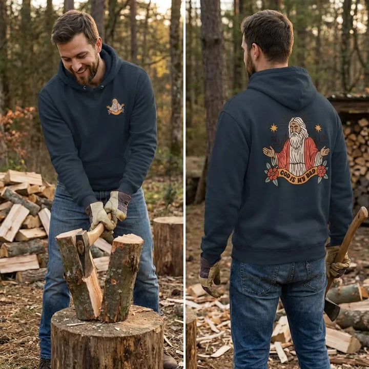 God Is My Dad Unisex Premium Mid-Weight Hoodie