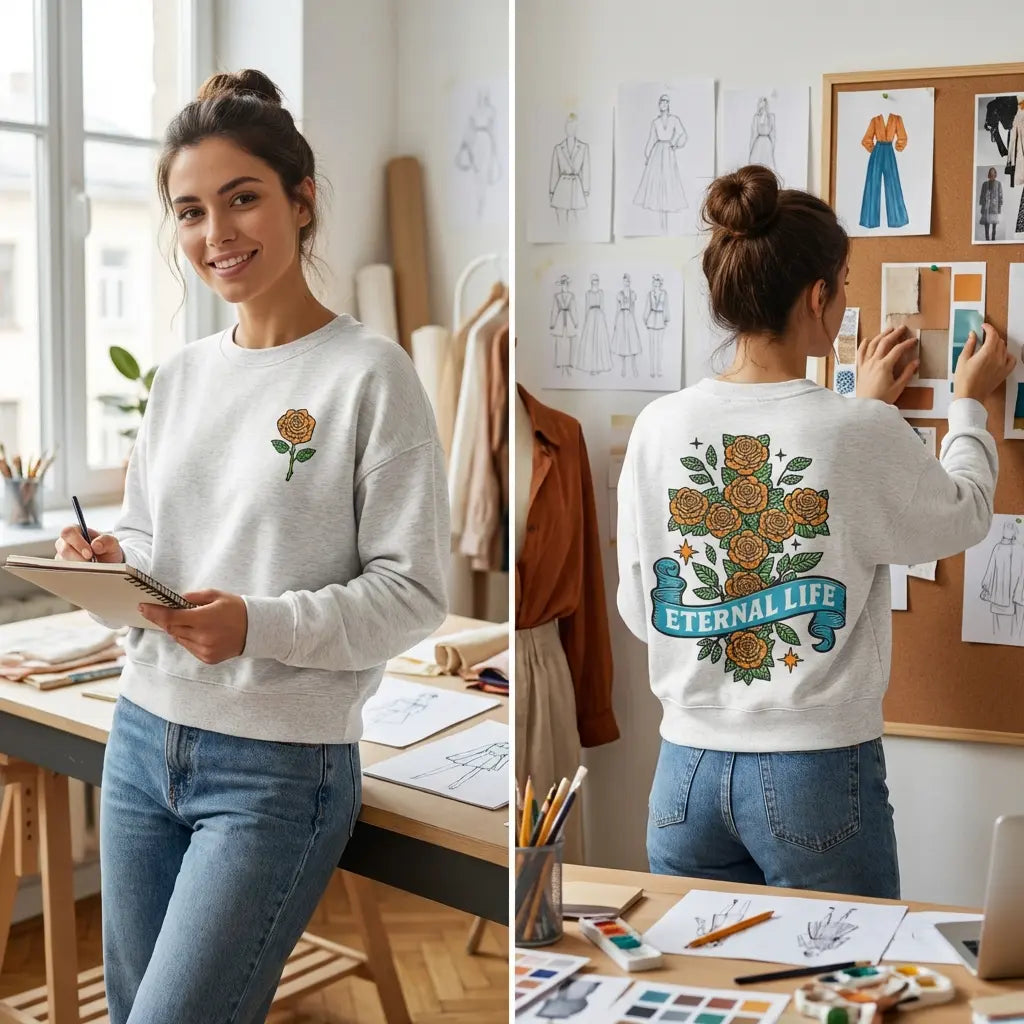 Eternal Life Women’s Organic Crew Neck Sweatshirt