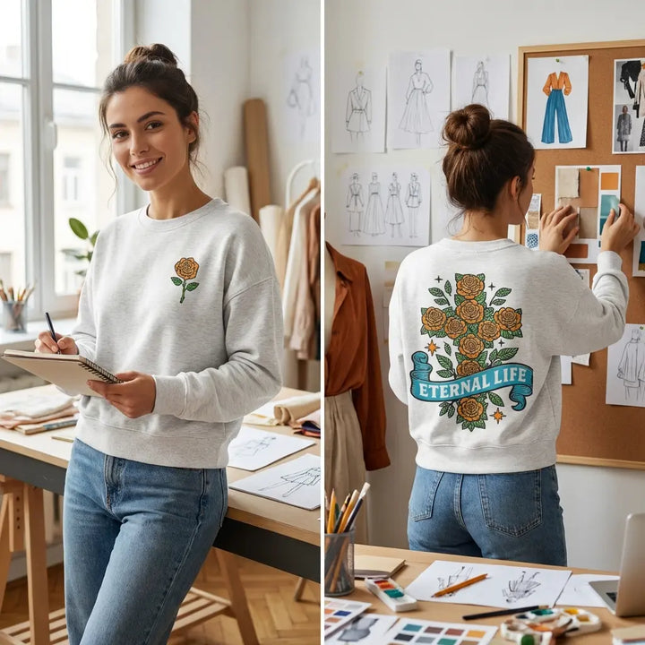 Eternal Life Women’s Organic Crew Neck Sweatshirt