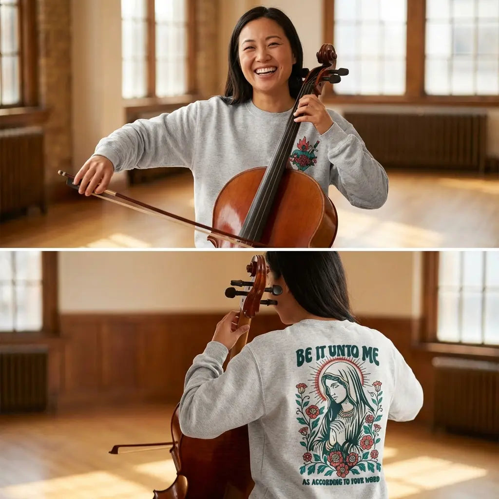 Be It Unto Me Unisex Premium Crew Neck Sweatshirt
